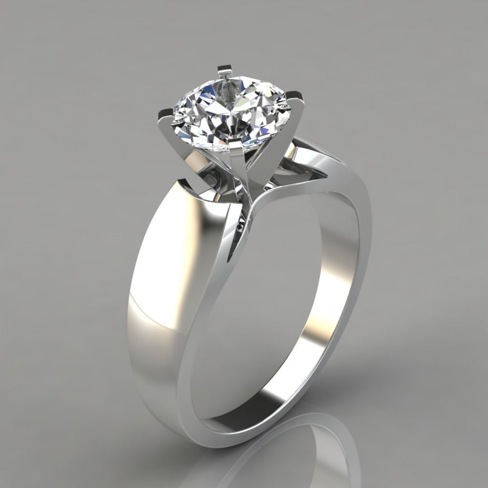 Diamond Solitaire Rings 18 k